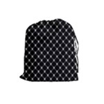 Halloween Skulls Crossbones Drawstring Pouch (Large)