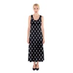 Halloween Skulls Crossbones Sleeveless Maxi Dress
