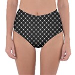 Halloween Skulls Crossbones Reversible High-Waist Bikini Bottoms