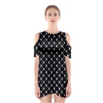 Halloween Skulls Crossbones Shoulder Cutout One Piece Dress