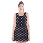 Halloween Skulls Crossbones Scoop Neck Skater Dress