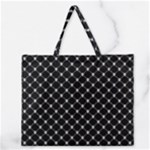 Halloween Skulls Crossbones Zipper Large Tote Bag