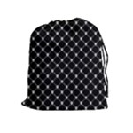 Halloween Skulls Crossbones Drawstring Pouch (XL)