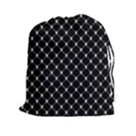 Halloween Skulls Crossbones Drawstring Pouch (2XL)