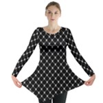 Halloween Skulls Crossbones Long Sleeve Tunic 