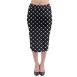 Halloween Skulls Crossbones Midi Pencil Skirt