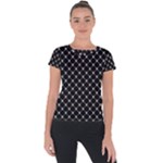 Halloween Skulls Crossbones Short Sleeve Sports Top 