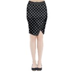 Halloween Skulls Crossbones Midi Wrap Pencil Skirt