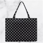 Halloween Skulls Crossbones Zipper Medium Tote Bag