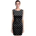 Halloween Skulls Crossbones Sleeveless Velvet Midi Dress