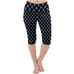 Halloween Skulls Crossbones Lightweight Velour Cropped Yoga Leggings