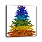 rainbow christmas tree Mini Canvas 6  x 6  (Stretched)