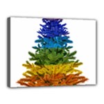 rainbow christmas tree Canvas 16  x 12  (Stretched)