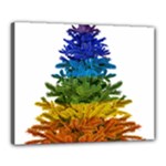 rainbow christmas tree Canvas 20  x 16  (Stretched)