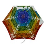 rainbow christmas tree Mini Folding Umbrella