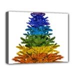 rainbow christmas tree Deluxe Canvas 20  x 16  (Stretched)