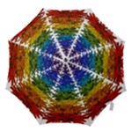 rainbow christmas tree Hook Handle Umbrella (Small)