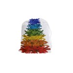 rainbow christmas tree Drawstring Pouch (Small)