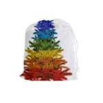 rainbow christmas tree Drawstring Pouch (Large)