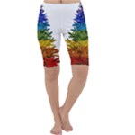 rainbow christmas tree Cropped Leggings 
