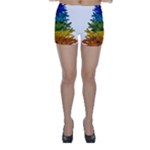 rainbow christmas tree Skinny Shorts