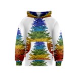 rainbow christmas tree Kids  Pullover Hoodie