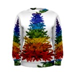 rainbow christmas tree Women s Sweatshirt