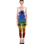 rainbow christmas tree One Piece Catsuit