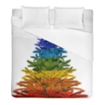 rainbow christmas tree Duvet Cover (Full/ Double Size)