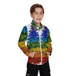 rainbow christmas tree Kids  Windbreaker