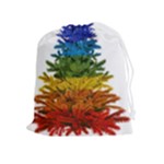 rainbow christmas tree Drawstring Pouch (XL)