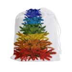 rainbow christmas tree Drawstring Pouch (2XL)