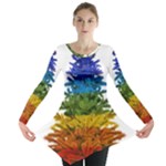 rainbow christmas tree Long Sleeve Tunic 