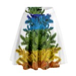 rainbow christmas tree High Waist Skirt