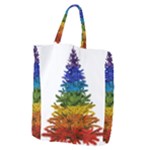 rainbow christmas tree Giant Grocery Tote