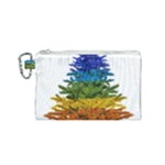 rainbow christmas tree Canvas Cosmetic Bag (Small)