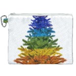 rainbow christmas tree Canvas Cosmetic Bag (XXL)