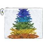 rainbow christmas tree Canvas Cosmetic Bag (XXXL)