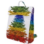 rainbow christmas tree Flap Top Backpack