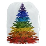 rainbow christmas tree Drawstring Pouch (3XL)