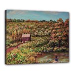 Hillside Home In  October by Ave Hurley Canvas 20  x 16  (Stretched)