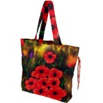 Poppies by Ave Drawstring Tote Bag