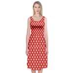 Redpolkaminnie Midi Sleeveless Dress