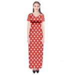 Redpolkaminnie Short Sleeve Maxi Dress