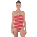 Redpolkaminnie Tie Back One Piece Swimsuit