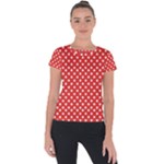 Redpolkaminnie Short Sleeve Sports Top 