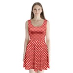 Redpolkaminnie Split Back Mini Dress 
