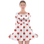 Rwpolka (1) Long Sleeve Skater Dress