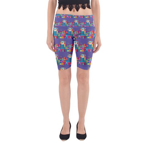 IT S A SMALL WORLD Yoga Cropped Leggings from ArtsNow.com