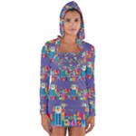 IT S A SMALL WORLD Long Sleeve Hooded T-shirt